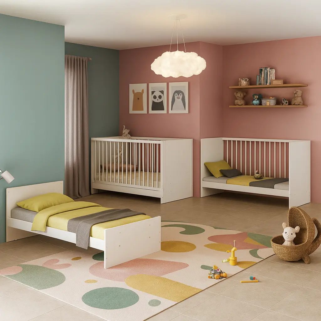 Berço 3 em 1 com Colchão Incluso Multimóveis MP0527GC Branco
