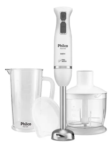 Mixer Philco PMX1000 4 Lâminas Pro Maxx 2 E 1 500w Branco 220V