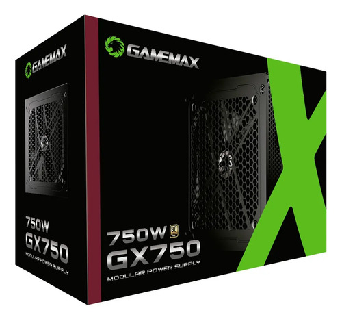🔥 Gamemax GX-Serie GX-750 fonte 750W 80 plus gold pfc ativo core preta full modular