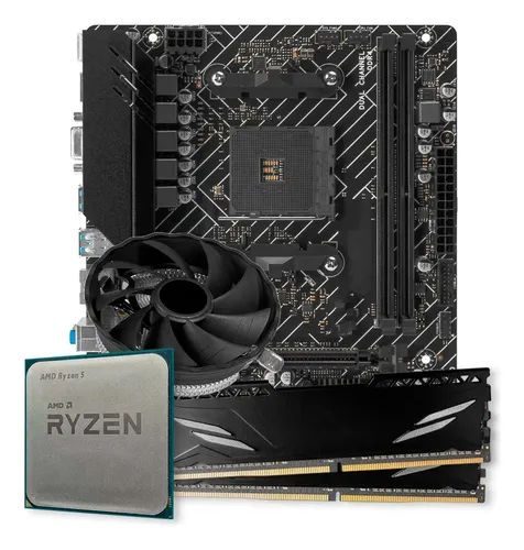 🔥 Kit Upgrade Gamer, Amd Ryzen 5 5600g, A520m, 16GB Ddr4 Preto