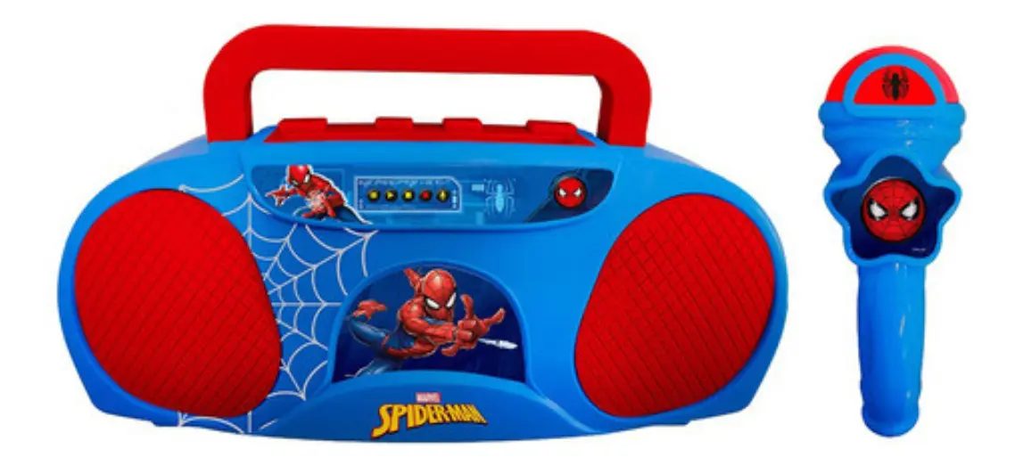 Boombox Karaoke 5871 Infantil Homem Aranha Candide