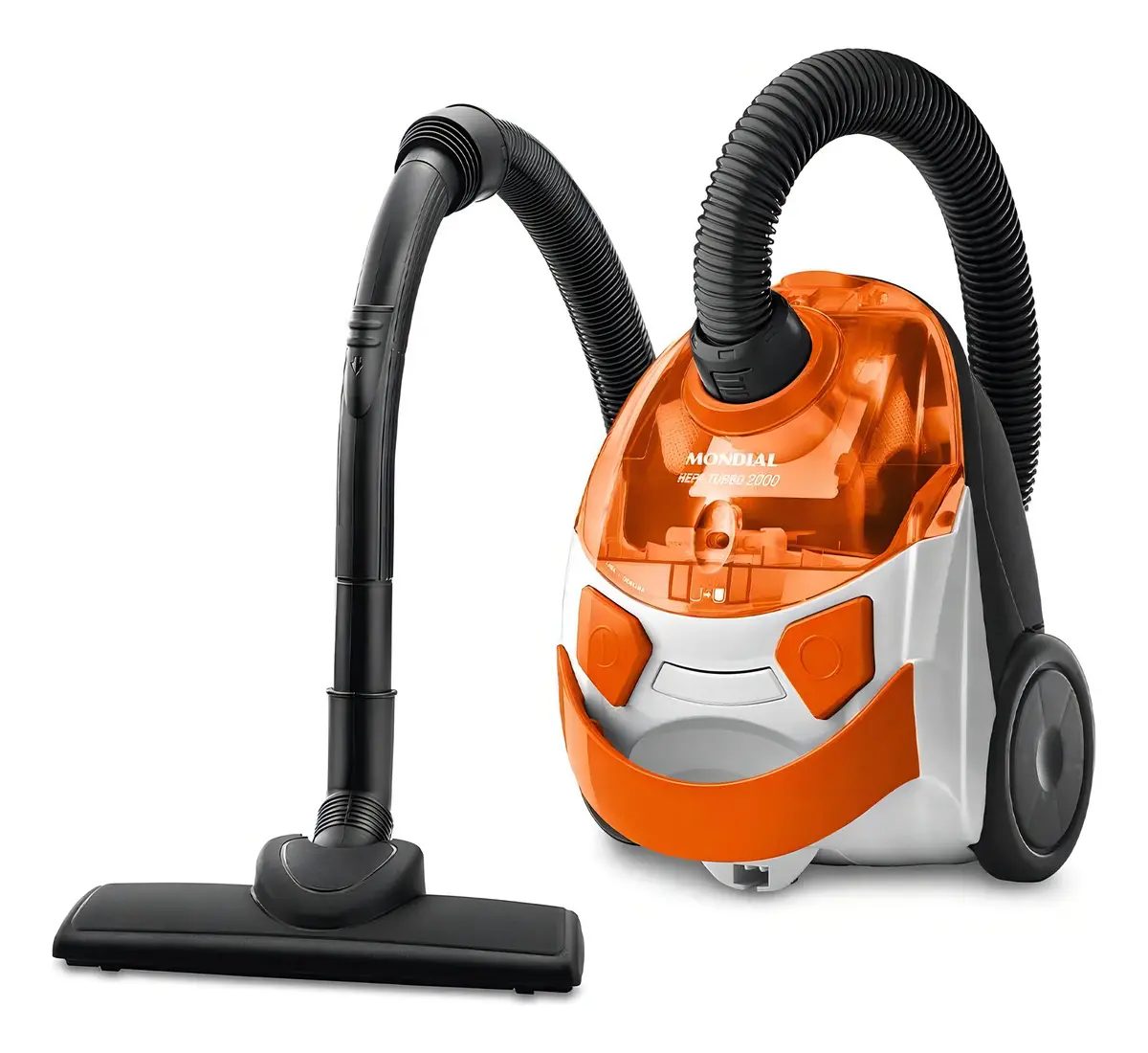Aspirador De Pó Hepa Turbo 2000 Mondial Branco/laranja Ap-15 (220v)