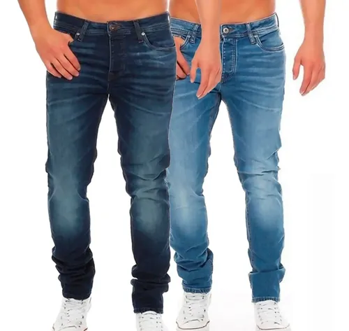 ✅ Kit 2 Calças Jeans Masculinas Slim