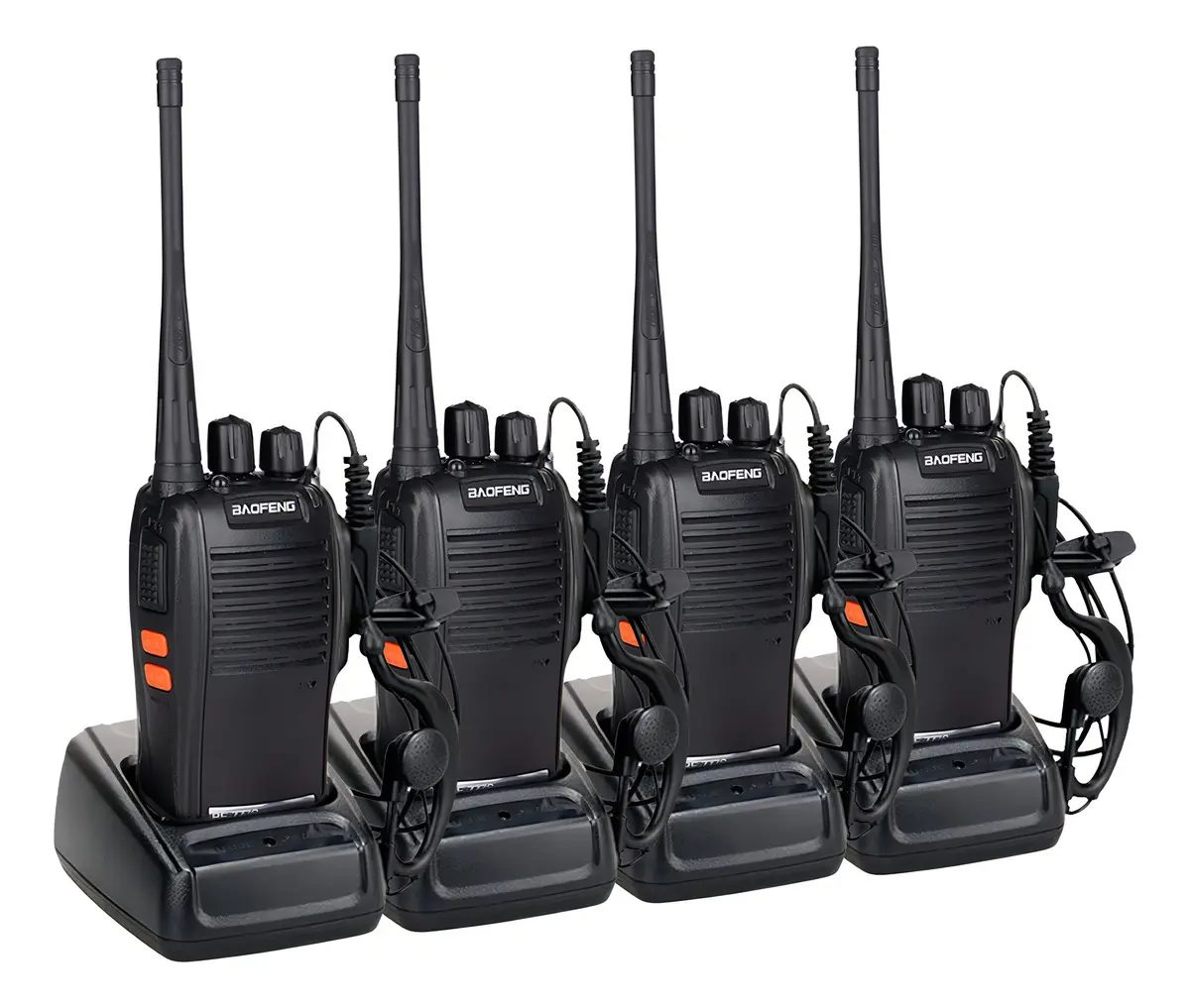 Kit 4 Rádios Comunicadores 16 canais Baofeng Bf-777s