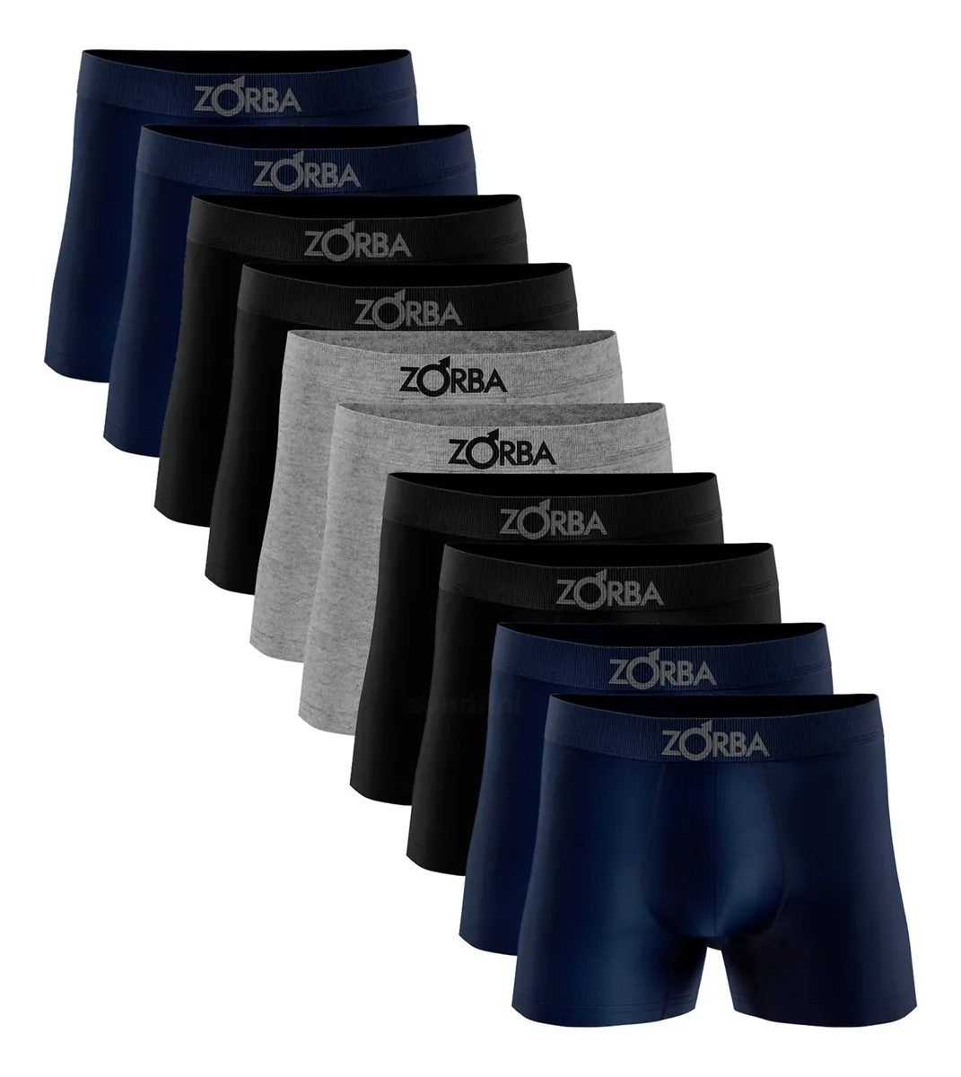 Kit 10 Boxer Zorba Algodão