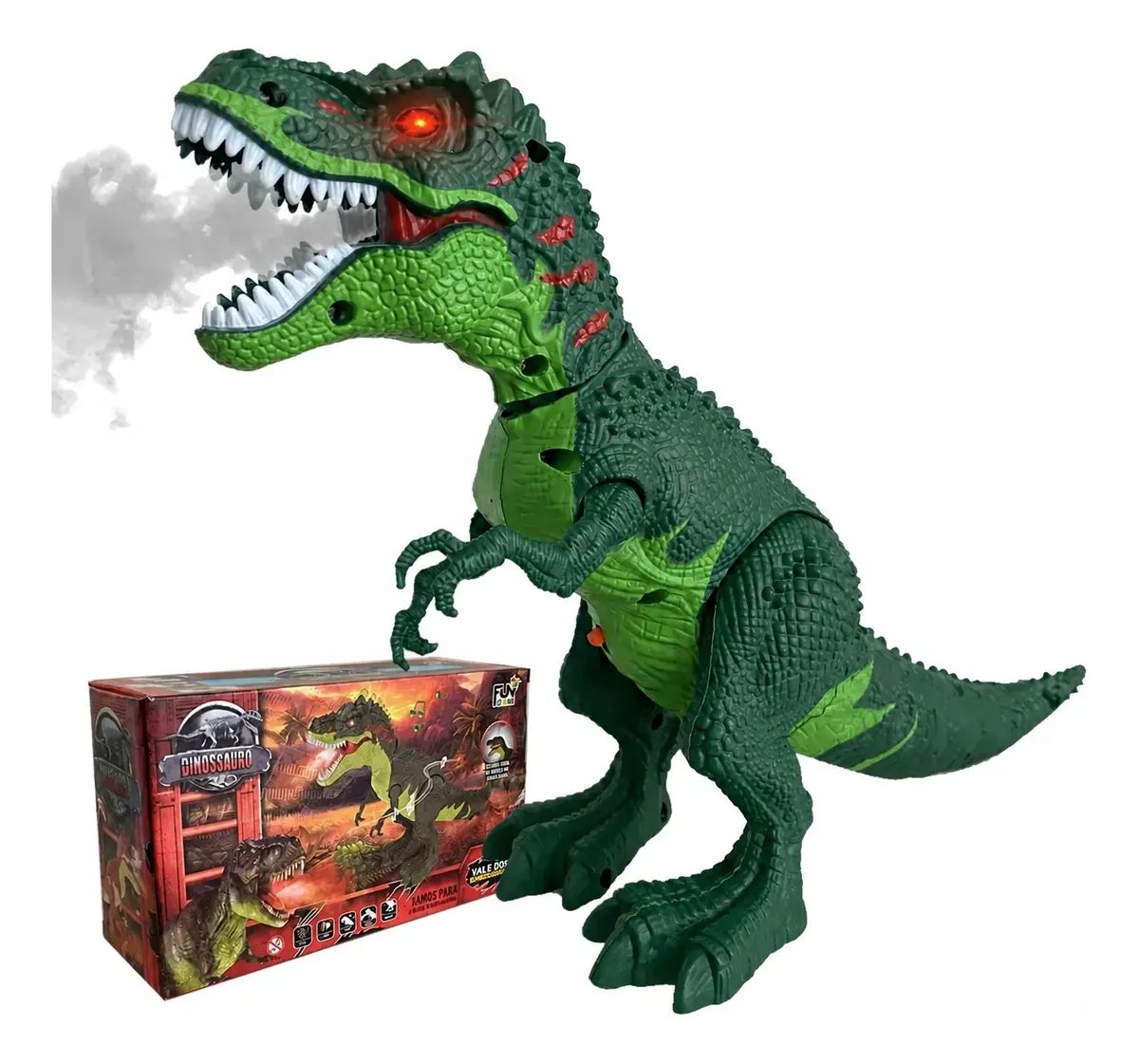 Dinossauro T-Rex que Solta Fumaça