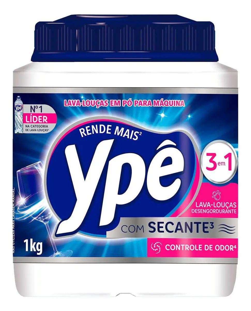 Detergente Lava-Louças em Pó Ypê 3em1