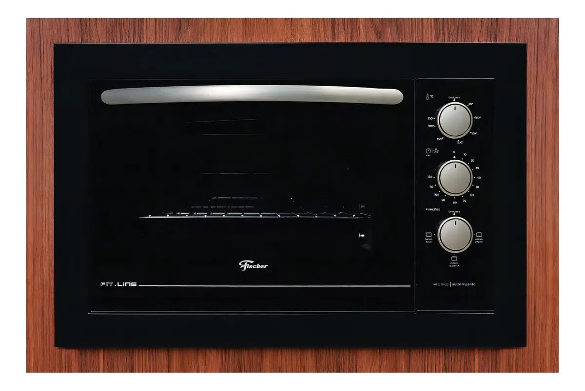 Forno Elétrico De Embutir Fischer 48 Litros, Fit Line, 34493 Cor Preto
