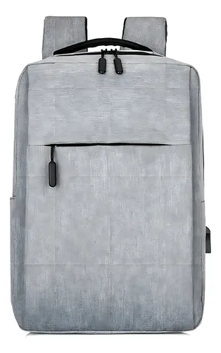 Mochila Executiva Impermeável 25l Masculina Cor Petro Cor Cinza Desenho Do Tecido Liso