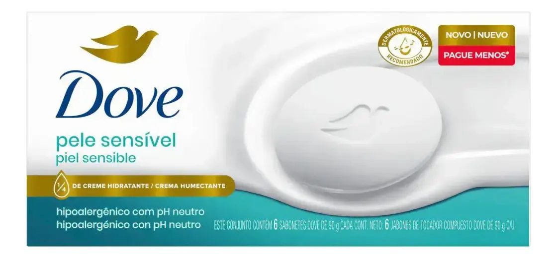 Dove Sabonete Barra Pele Sensível