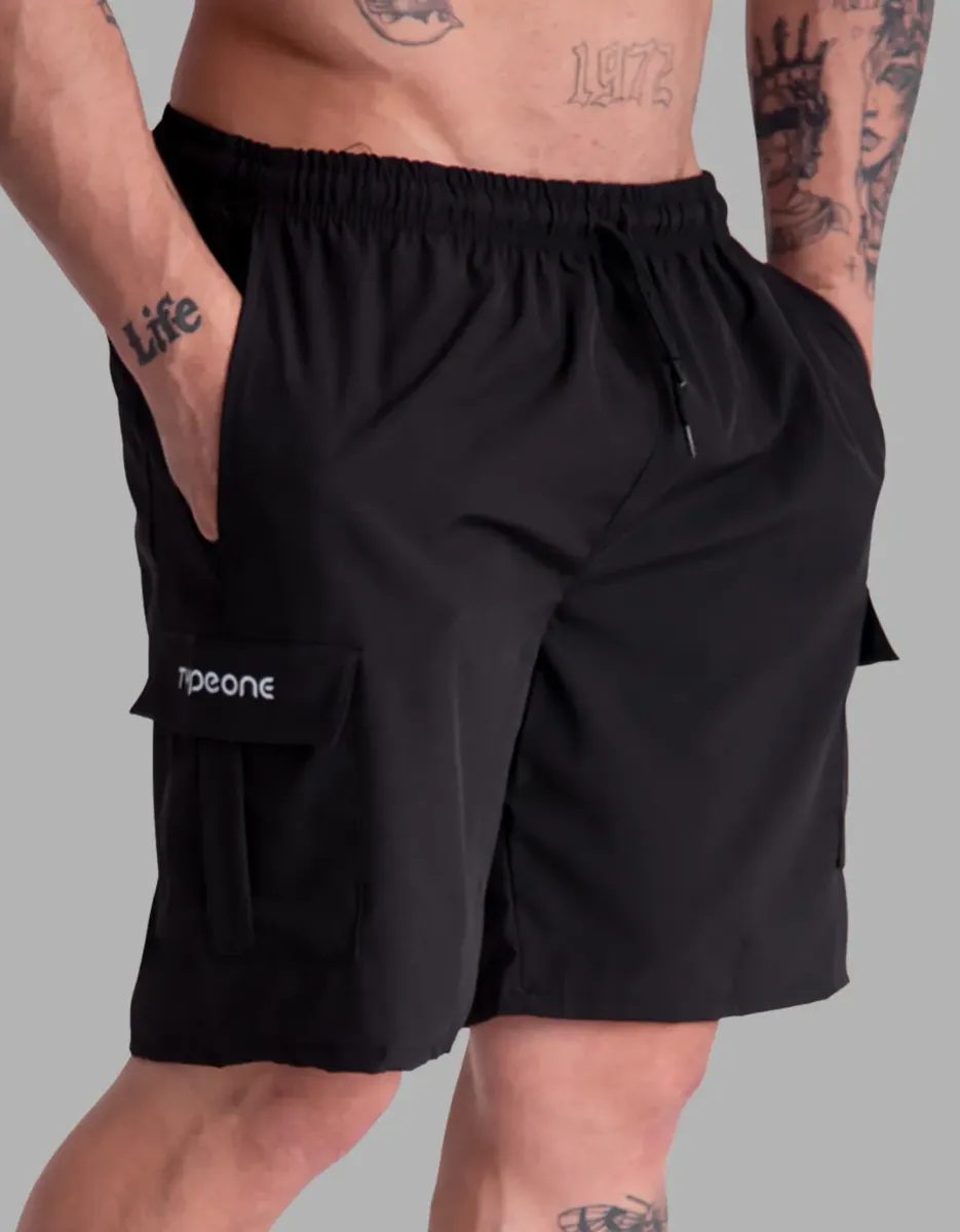 Short Cargo 5 Bolsos Tactel (5 cores)