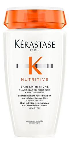 Shampoo Kérastase Nutritive Bain Satin Riche Cabelos Secos 250ml