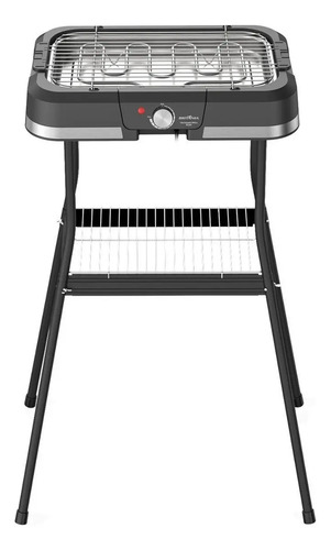 Churrasqueira Elétrica Britânia Bcq90 Com Suporte 1500w Cor Preto