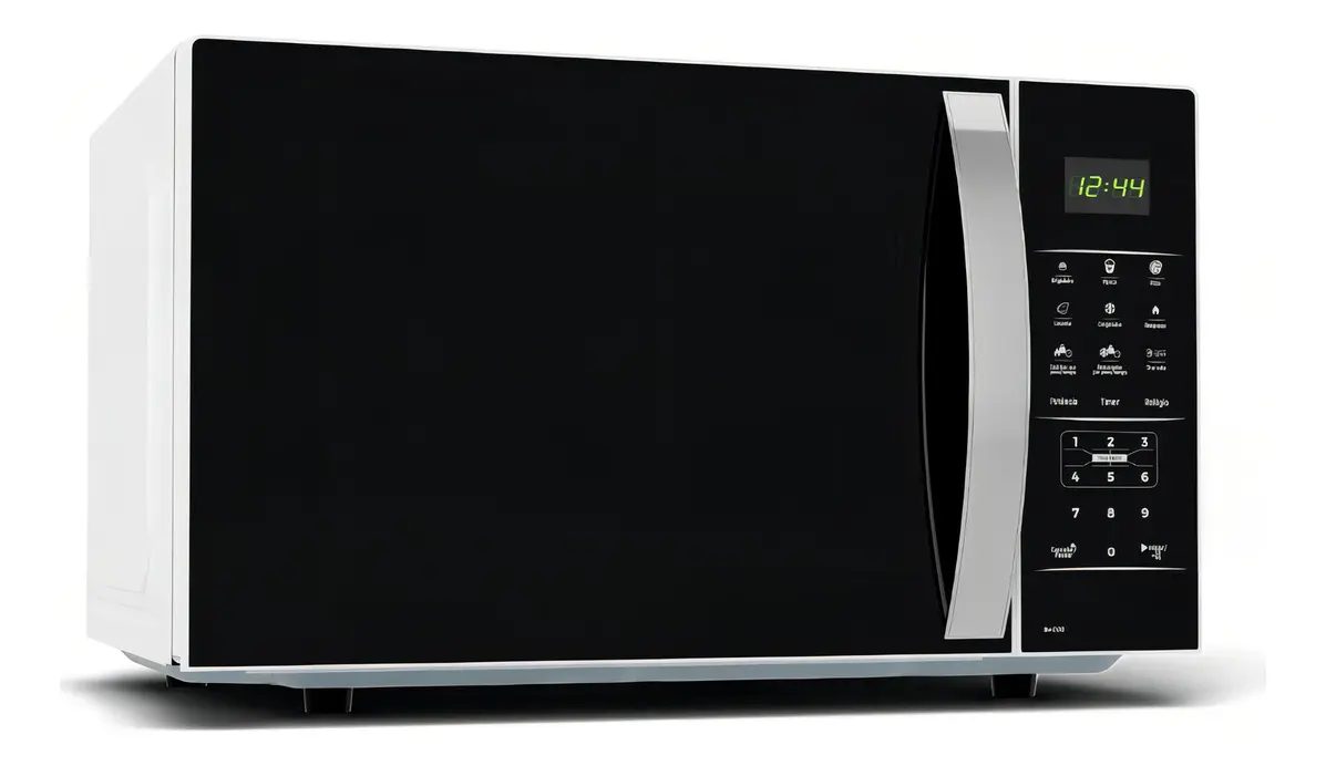 Micro-ondas Britânia modelo Bmo38 preto e branco 220v