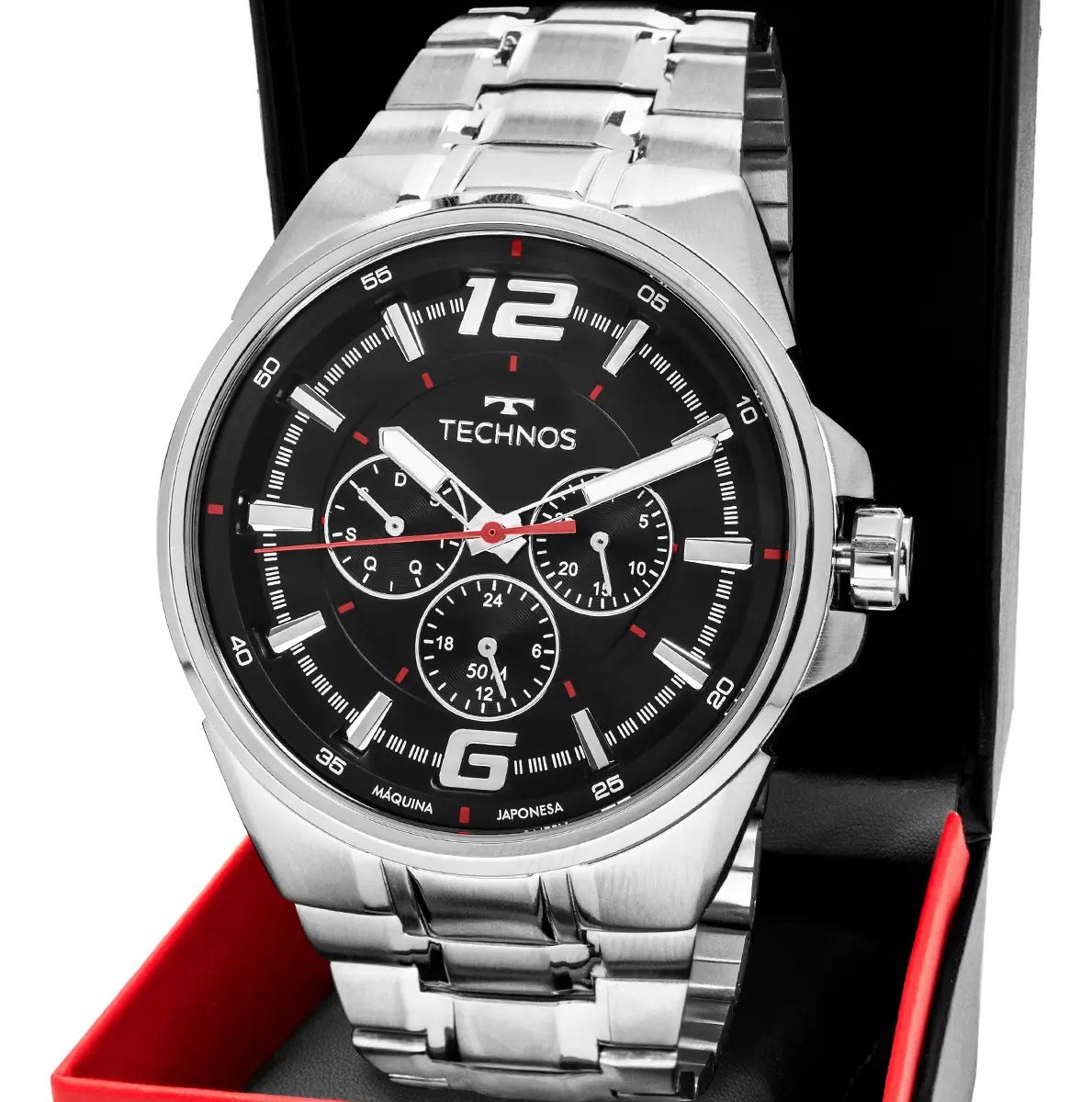 Relógio Technos Masculino Skymaster Prata