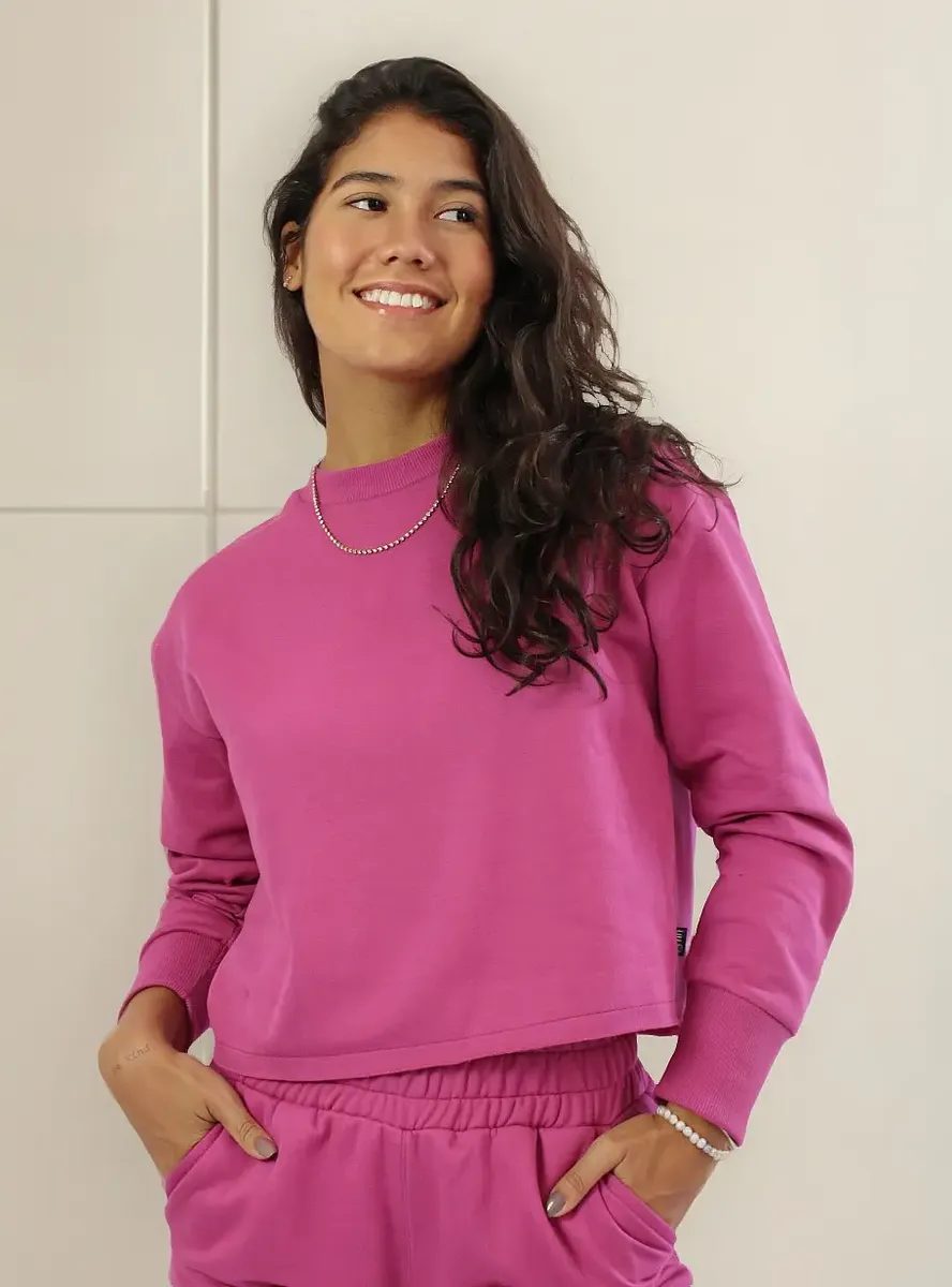 Moletom Feminino Cropped