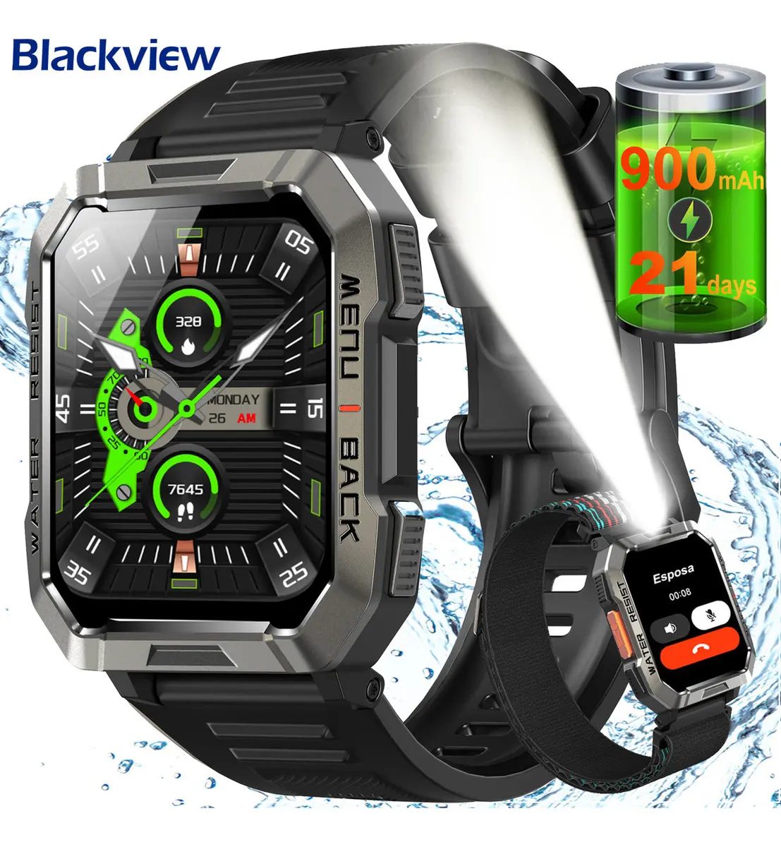 Smartwatch BAOLUBAO W60 Preto