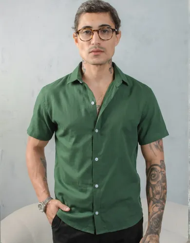 Camisa Social Gola Italiana
