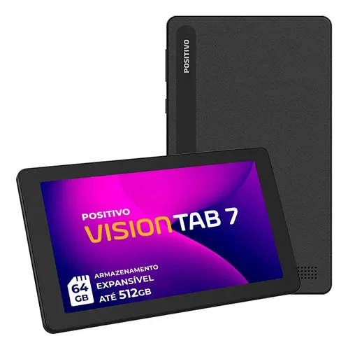 Tablet Positivo Vision TAB 7 - Processador Octa-Core 3GB RAM 64GB