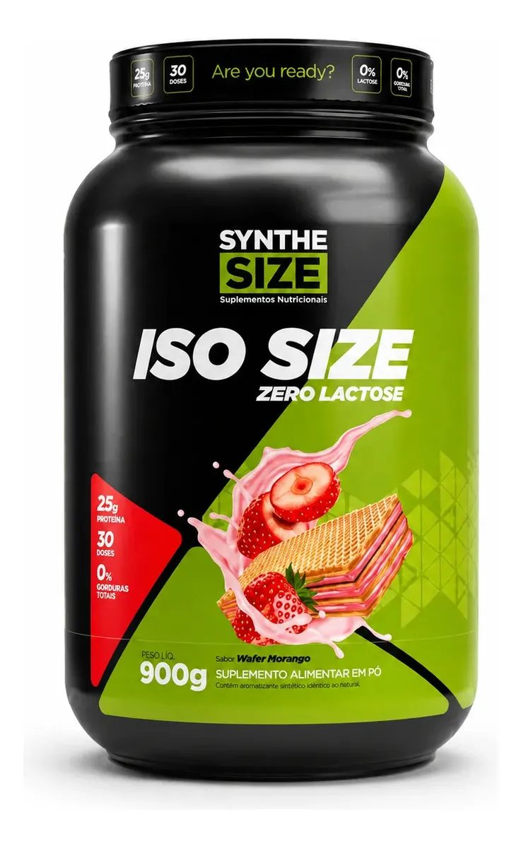 Iso Size Zero Lactose 900g Whey Isolado - Synthesize