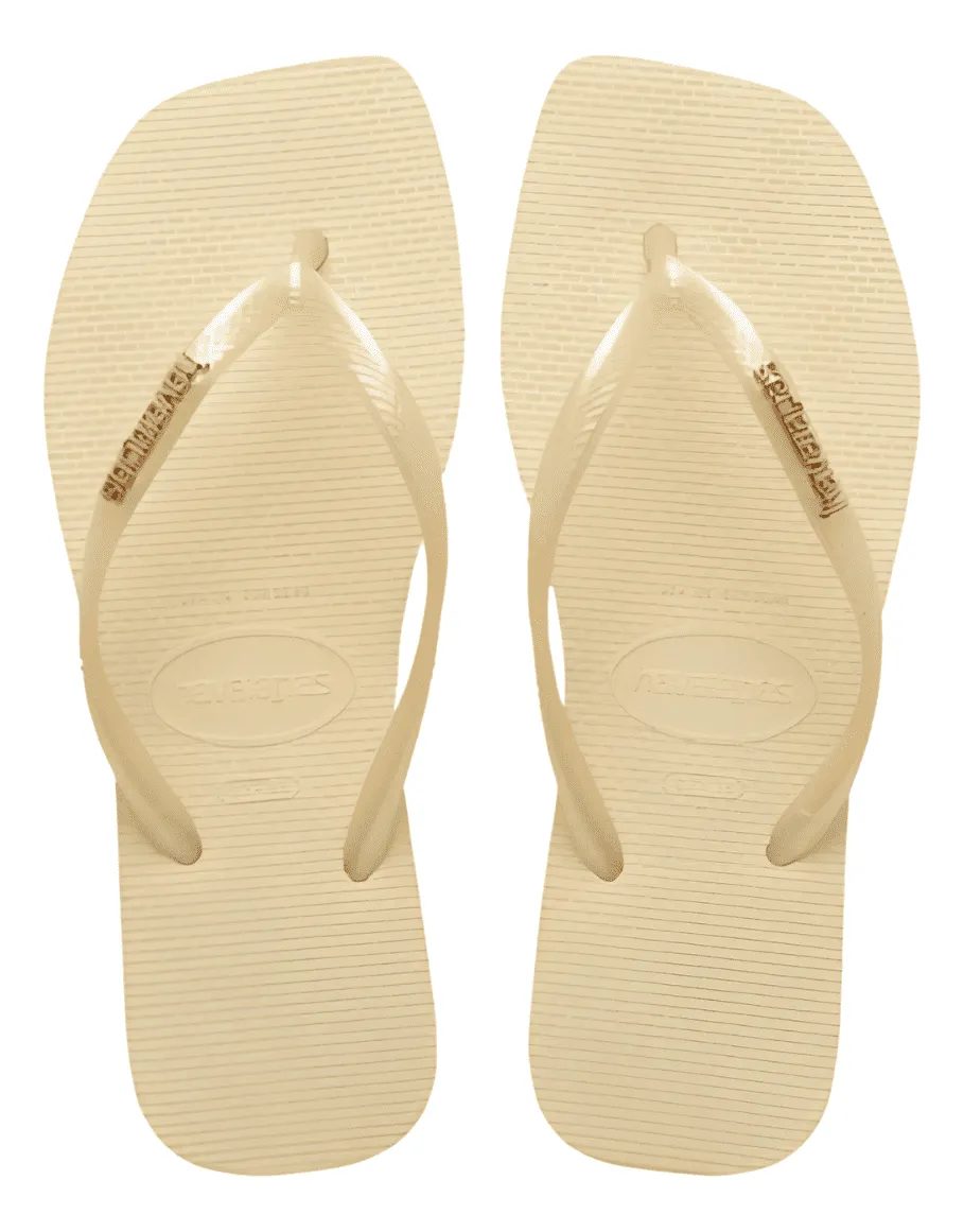 Chinelo Havaianas Slim Square Metalic