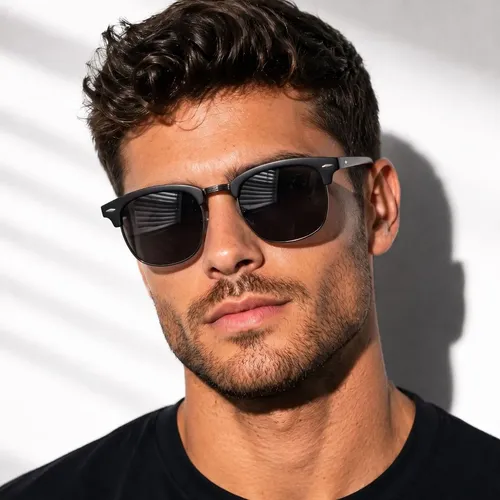 Óculos de Sol Escuro Lux Glasses Unissex Acetato
