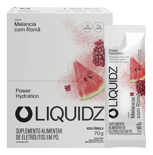 Pack com 14 Sachês LIQUIDZ Eletrólitos Zero Açúcar