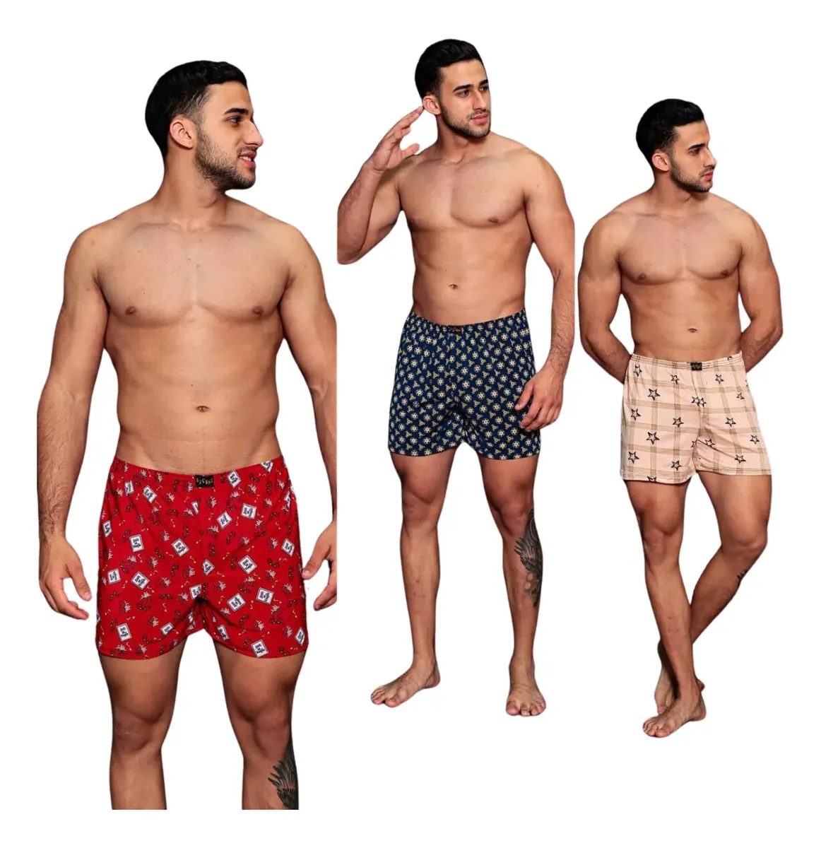 Kit com 3 short de dormir Samba Canção