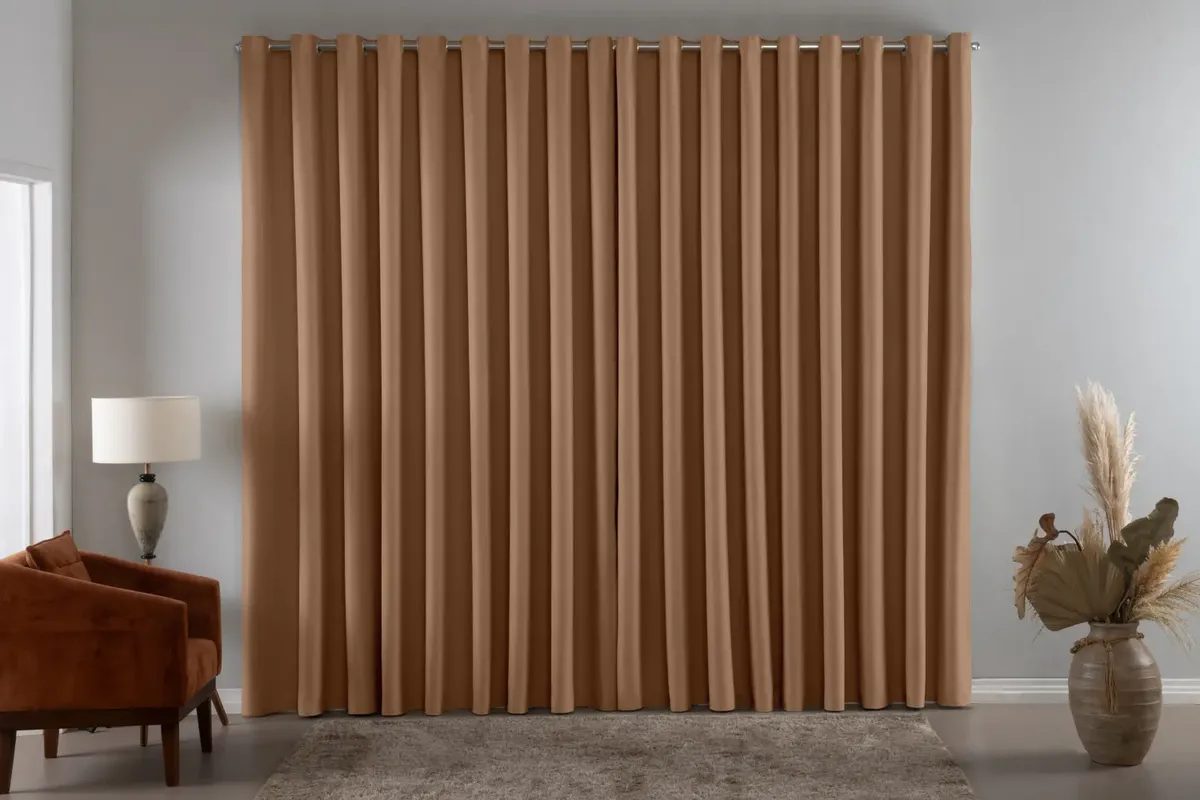 Cortina Blackout Em Tecido 3x2,80 100% Corta Luz Veda Calor (5 cores)