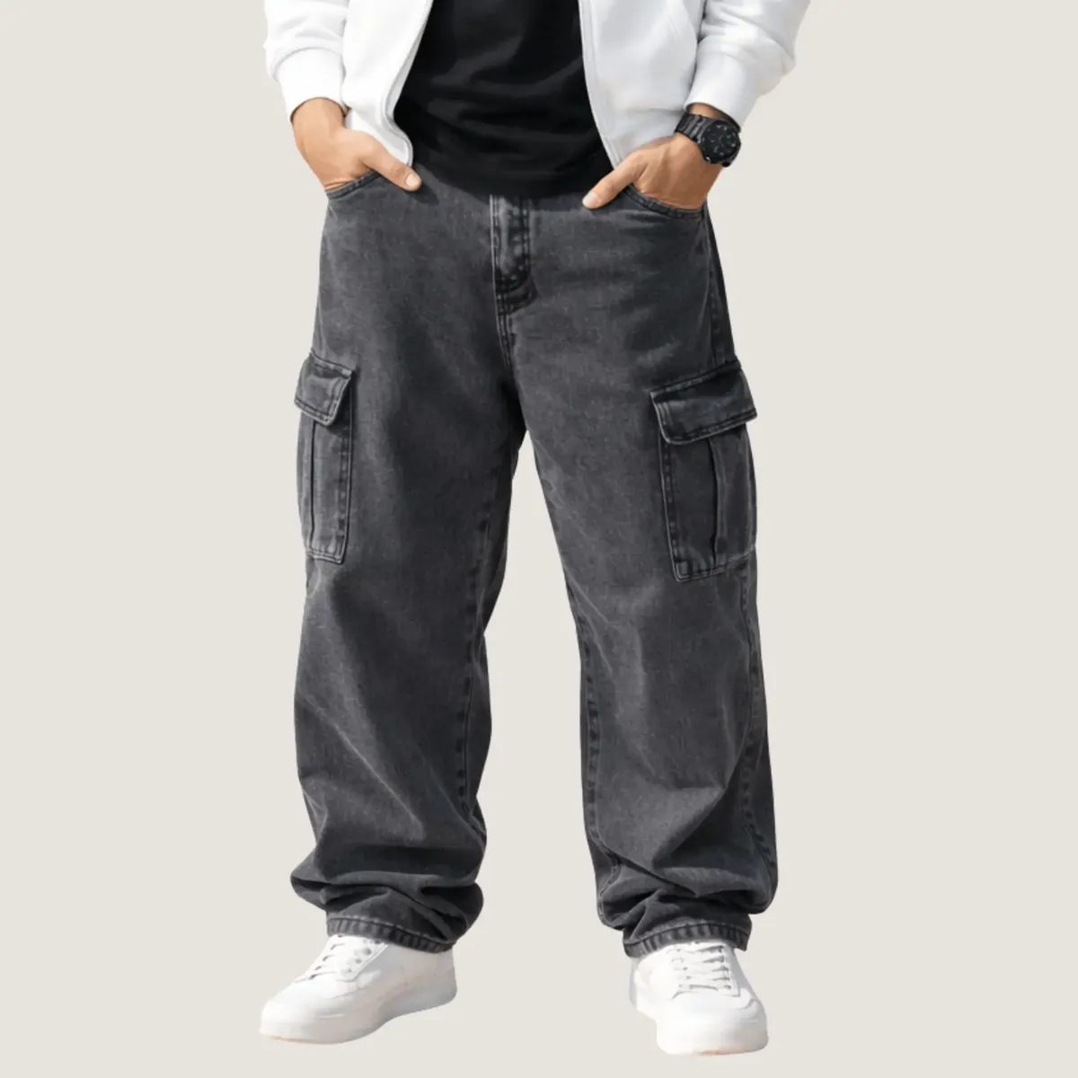 Calça Cargo Bolso Lateral Skatista Streetwear