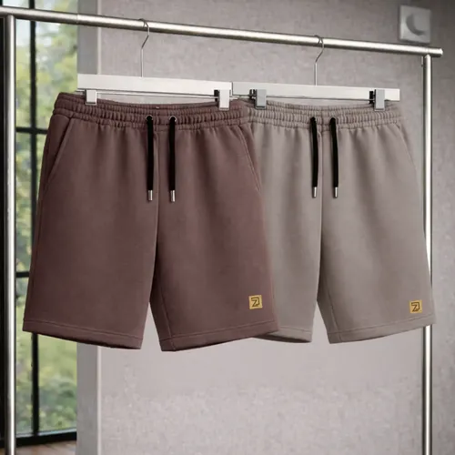 Kit com 2 Bermudas Shorts Moletinho