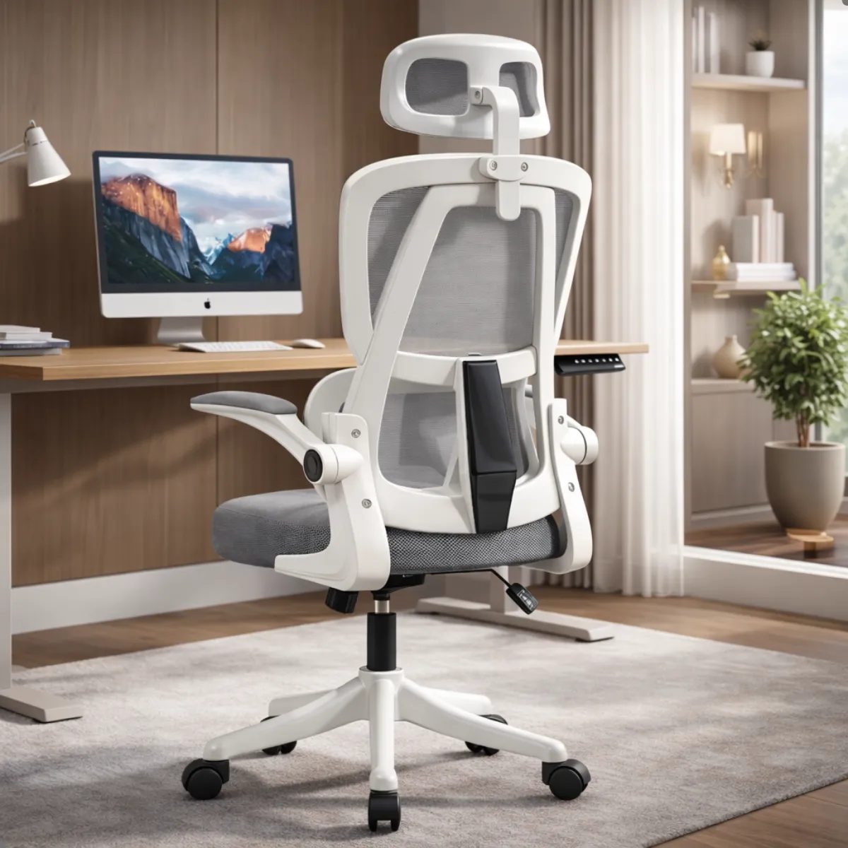 Cadeira Escritório Ergonômica Presidente Giratória Blidshop