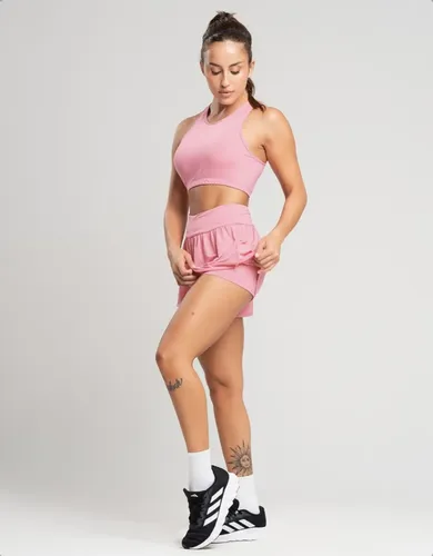Conjunto Fitness Top Short Roupa Academia Feminino Treino