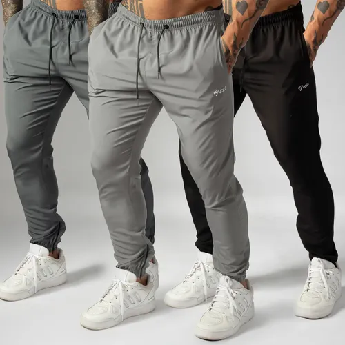 Kit 3 Calças Jogger De Tactel