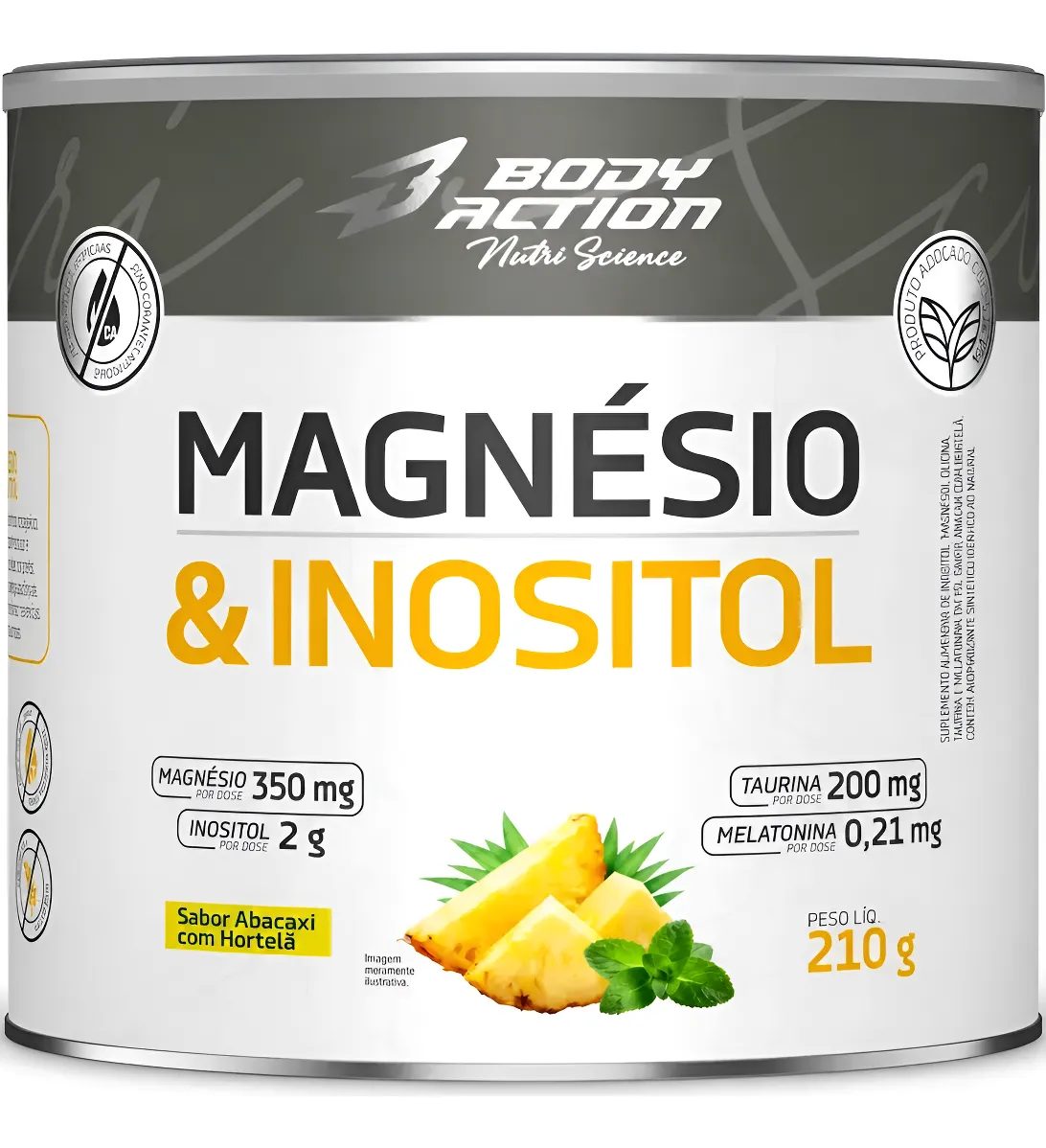Body Action Magnésio Inositol 210g