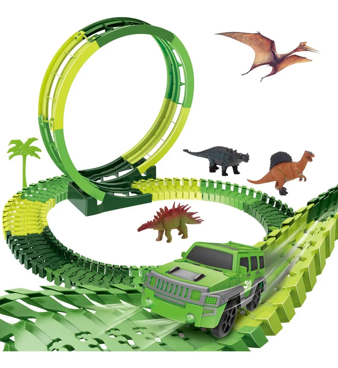 Pista Dinossauro Looping Radical com Carrinho