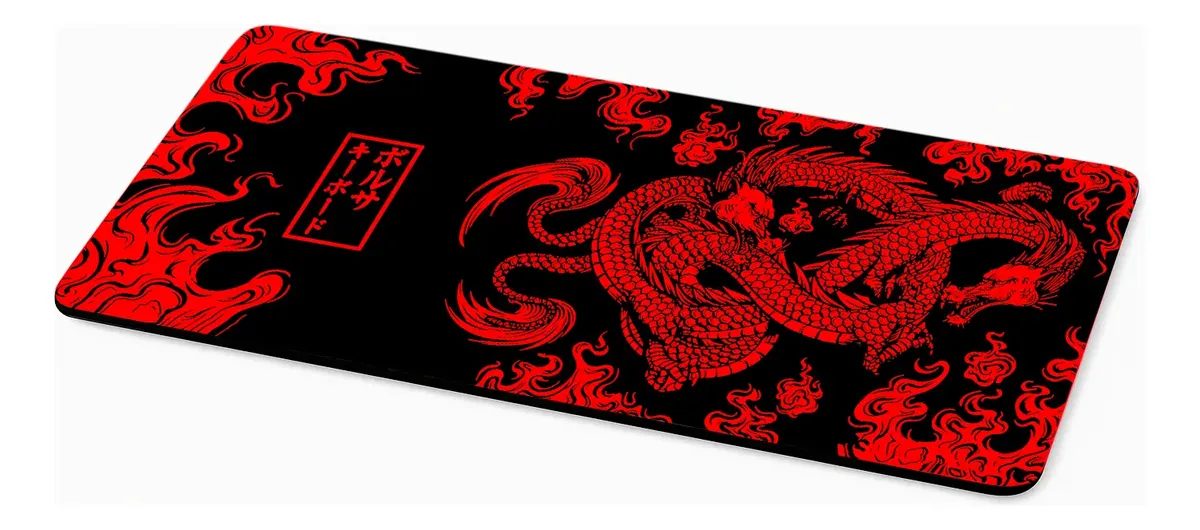 Mousepad Gamer Antiderrapante 80x30cm Jogos Dragão Chinês