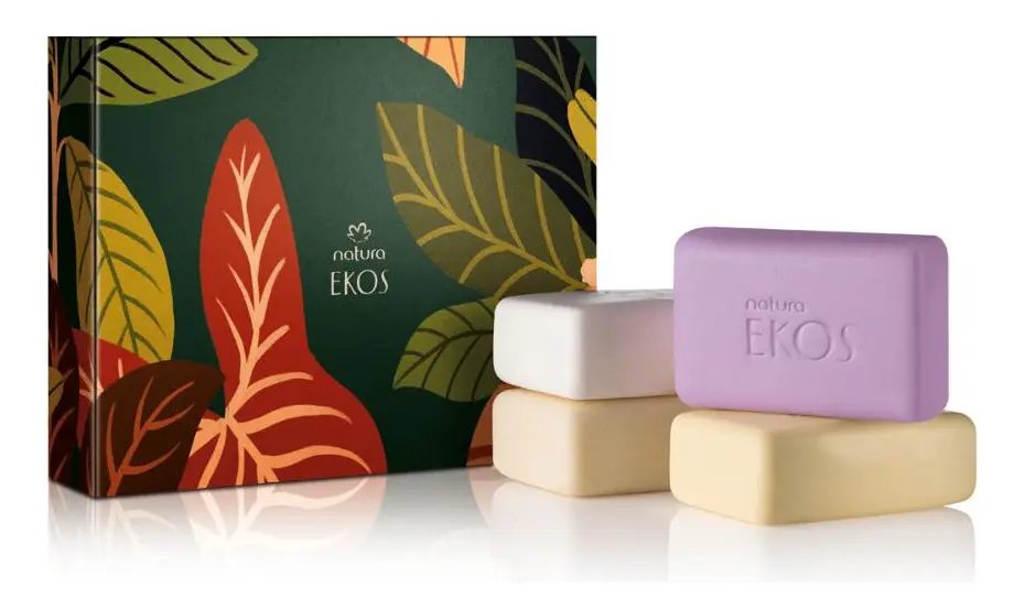Caixa Com 4 Sabonetes Natura Ekos