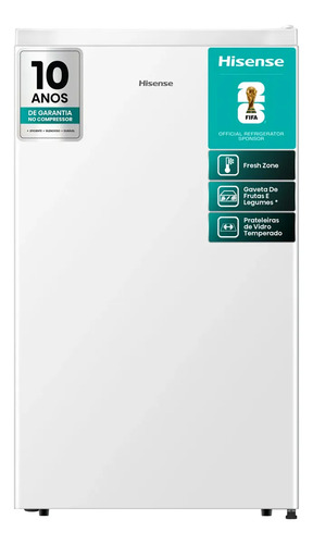 Frigobar Hisense 115 Litros Branco 1 Porta Rr157nw2a 220V
