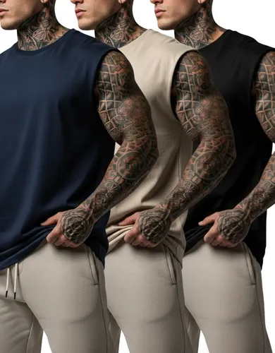 Kit 3 Regata Oversized Básica 100% Algodão
