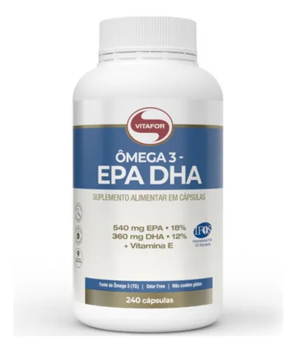 Ômega 3 Epa Dha 240 Cápsulas - Vitafor Sem Sabor