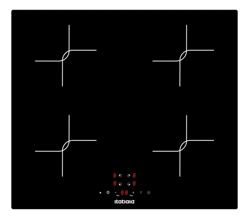 Cooktop Itatiaia Master 4 Bocas Vidro Preto Indução 220V
