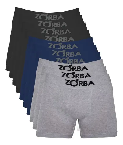 Kit com 10 Cuecas Boxer Zorba