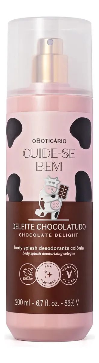 O Boticário Cuide-se Bem Body Splash Deleite Chocolatudo 200ml