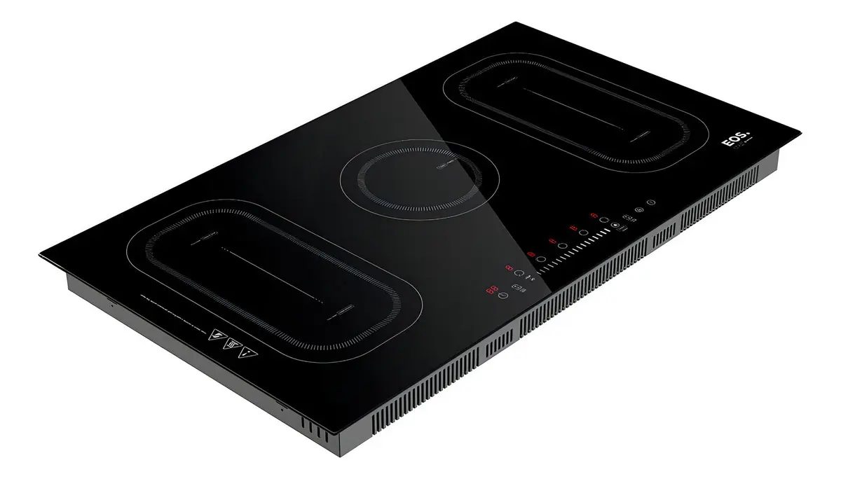 Cooktop De Indução 5 Bocas Eos 90cm 9500w Preto Eci05epf