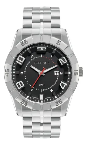 Relógio Technos Racer Masculino Dourado Analógico Quartzo 50M Fundo Preto