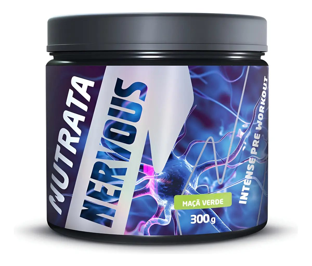 Pré-Treino Nervous Sabor Maçã Verde Nutrata 300g