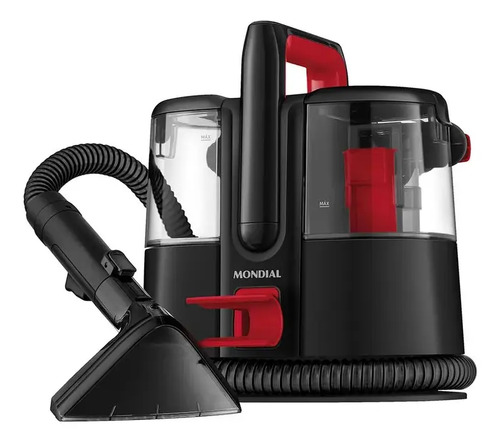 MONDIAL Extratora e Higienizadora Portátil Deep Cleaner I, Preto/Vermelho, 1650W, 220V - E
