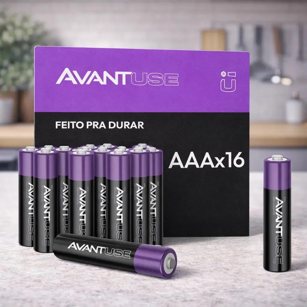 Kit 16 Pilhas AAA Avant