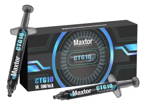 🔥 Pasta Térmica Ctg10 14.5w/m.k 2gr Maxtor Alta Performance Cor Preto 🔥